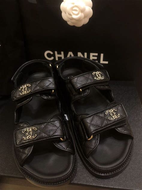 chanel dad sandal replica|Chanel dad sandals for sale.